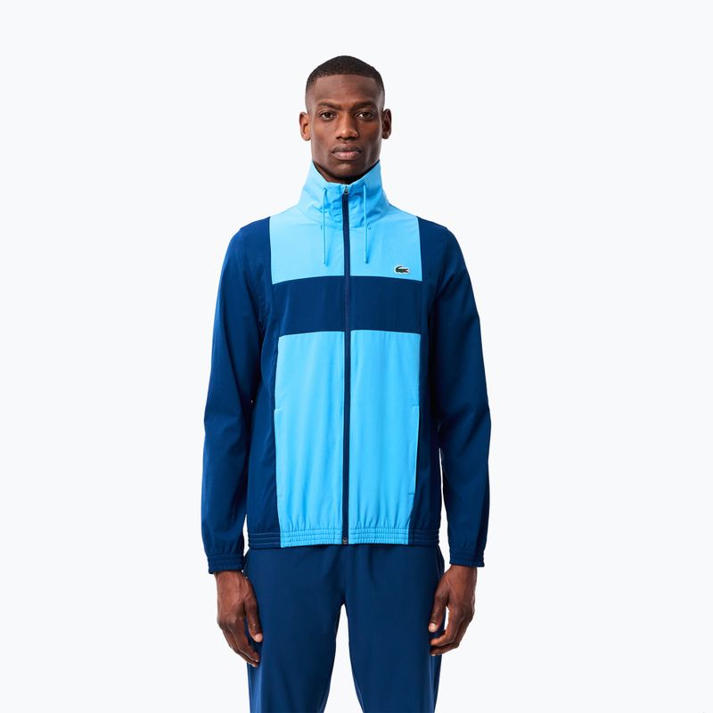 Lacoste men's tracksuit WH2522 globe / argentine blue 3
