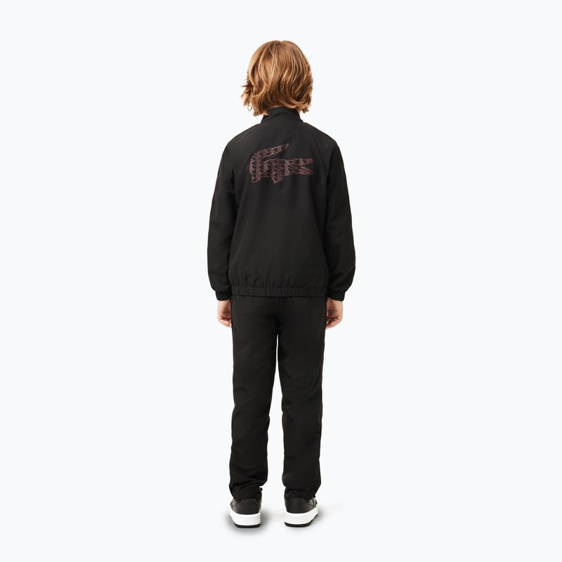 Lacoste children's tracksuit WJ2450 black / expresso 2