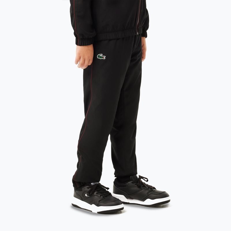 Lacoste children's tracksuit WJ2450 black / expresso 4