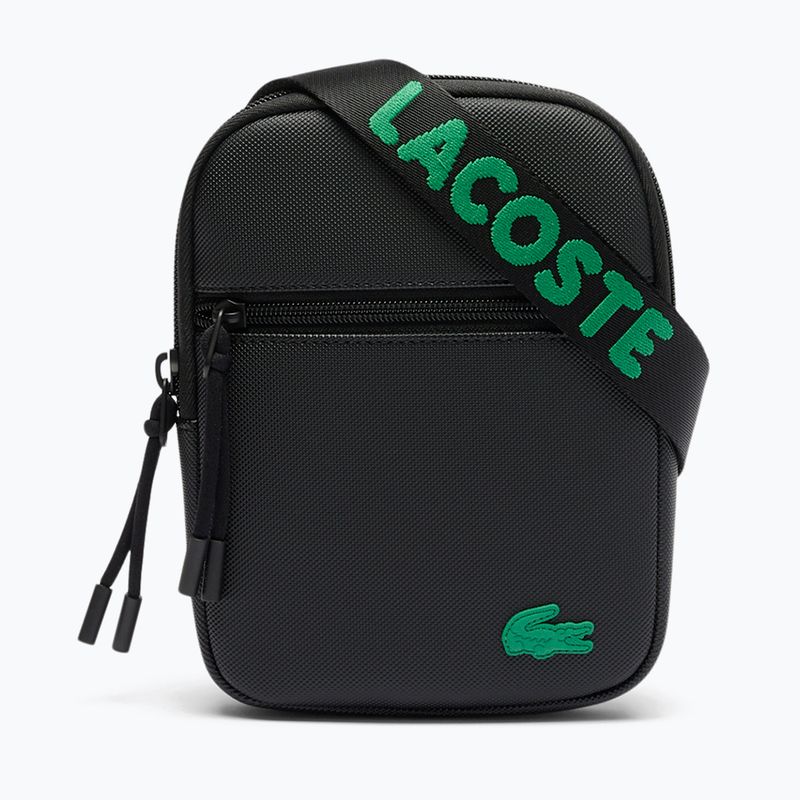 Lacoste men's sachet NH4679TX jacquard webbing noir
