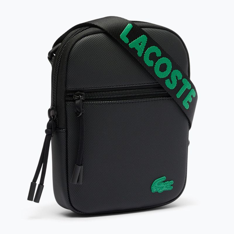 Lacoste men's sachet NH4679TX jacquard webbing noir 3