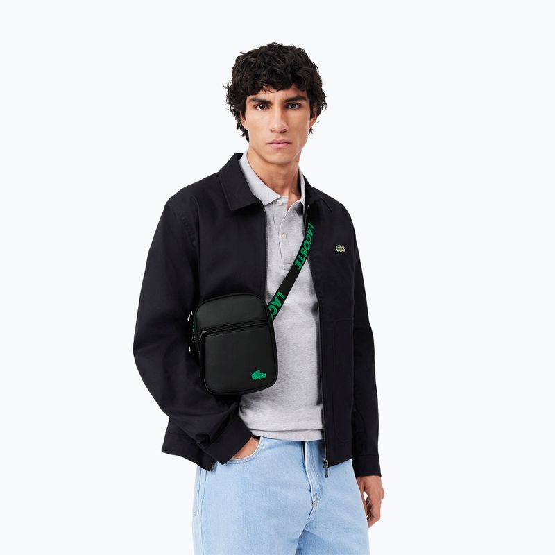 Lacoste men's sachet NH4679TX jacquard webbing noir 6