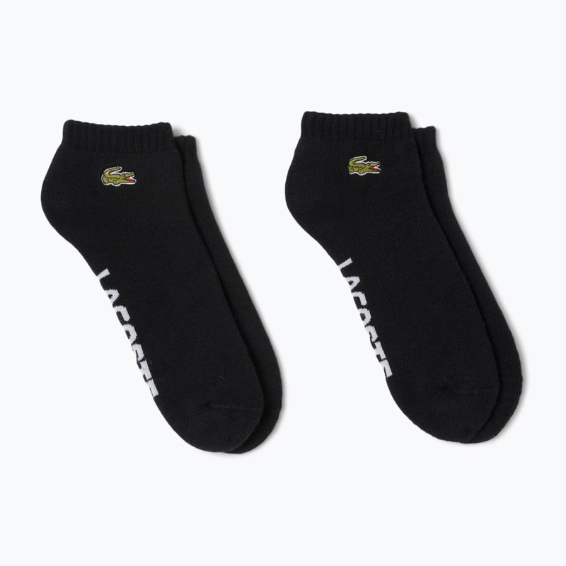 Lacoste men's socks RA2653 2 pairs black/black