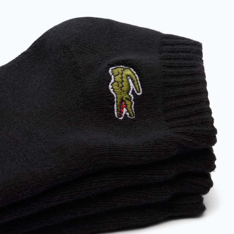 Lacoste men's socks RA2653 2 pairs black/black 3