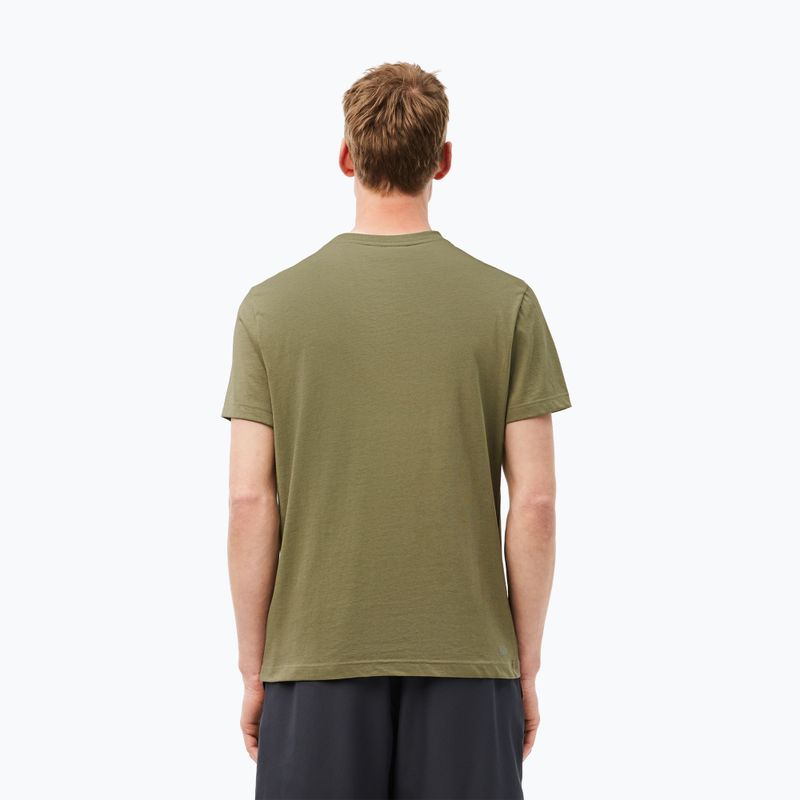Lacoste men's t-shirt TH2042 khaki/black 2