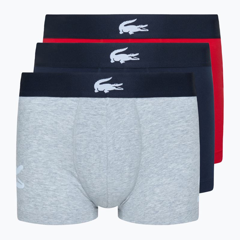 Lacoste boxer shorts 5H1803 BCK 3 pairs navy blue/silver china/red