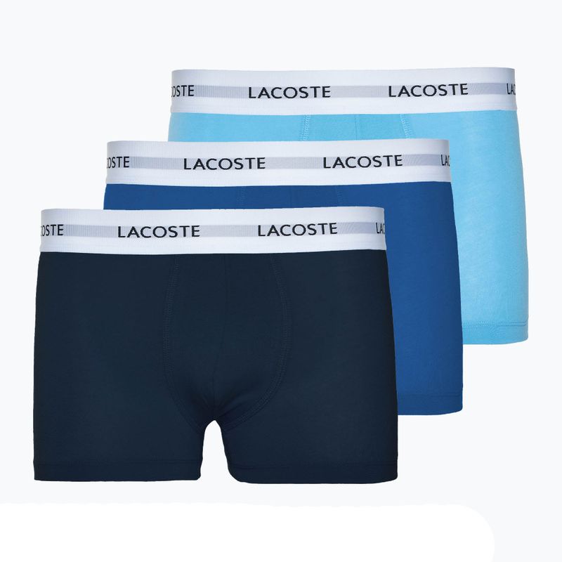 Lacoste men's boxer shorts 5H5150 3 pairs globe/argentine blue/navy