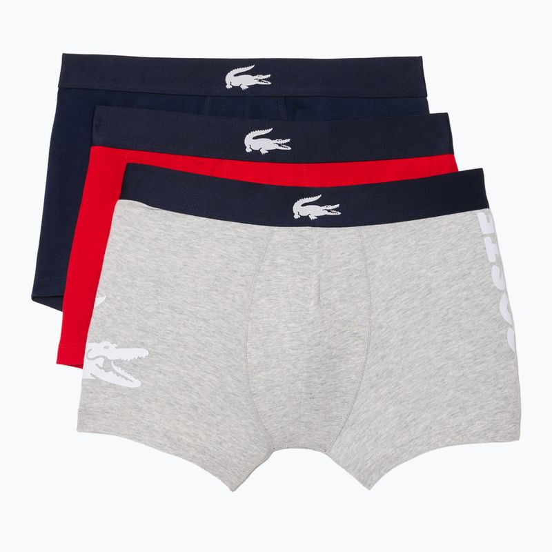 Lacoste boxer shorts 5H1803 BCK 3 pairs navy blue/silver china/red