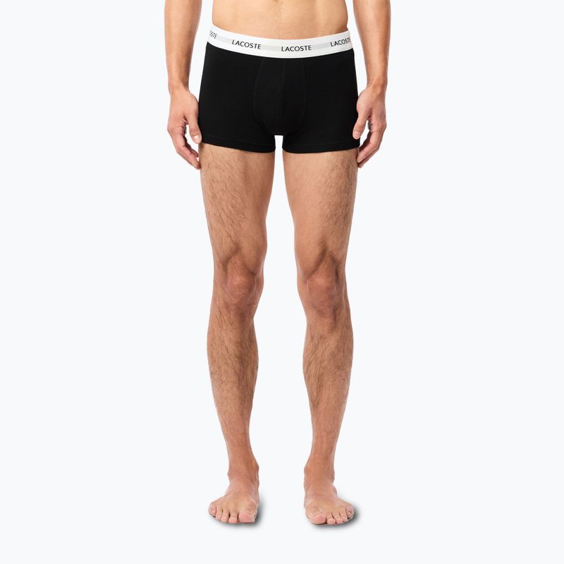 Lacoste men's boxer shorts 5H5150 3 pairs black/white/silver chine 4