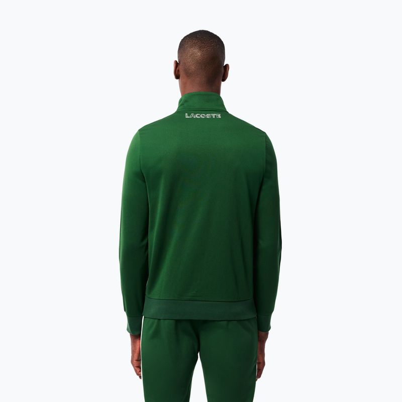 Lacoste men's SH2646 green / white / navy blue sweatshirt 3