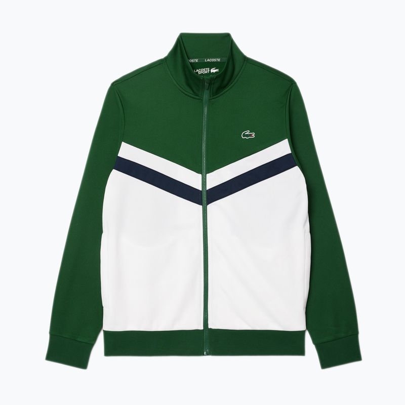 Lacoste men's SH2646 green / white / navy blue sweatshirt 5