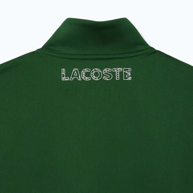 Lacoste men's SH2646 green / white / navy blue sweatshirt 7