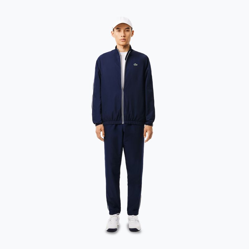 Lacoste men's tracksuit WH2574 navy blue / white 4