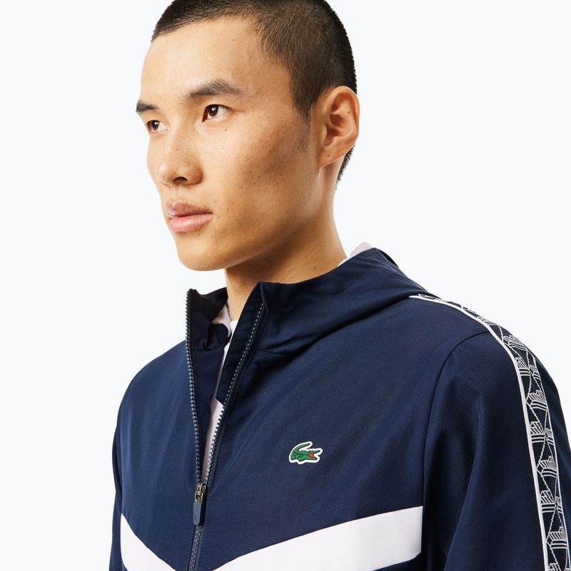 Lacoste men's jacket BH2538 navy blue/white 4