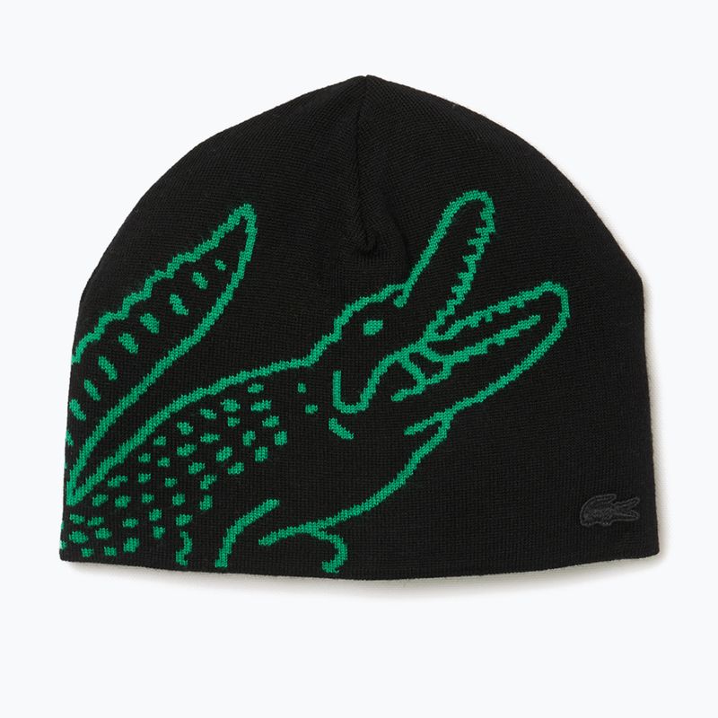 Lacoste winter cap RB3021 black/fluorine green