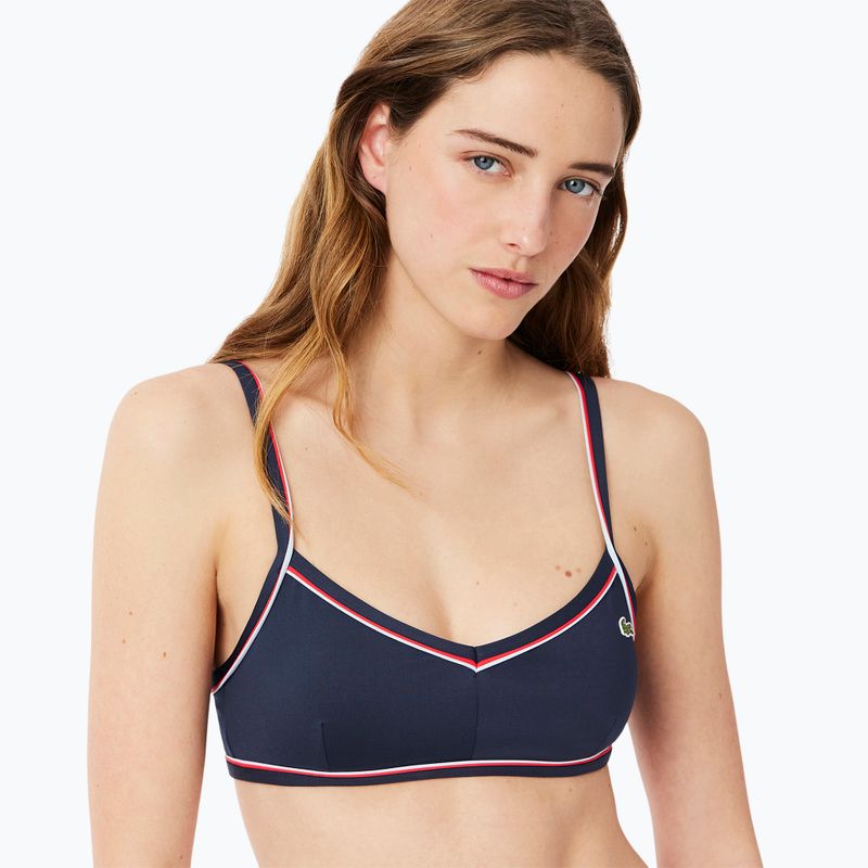Lacoste swimsuit top MF9993 navy blue/rill grenadine 4