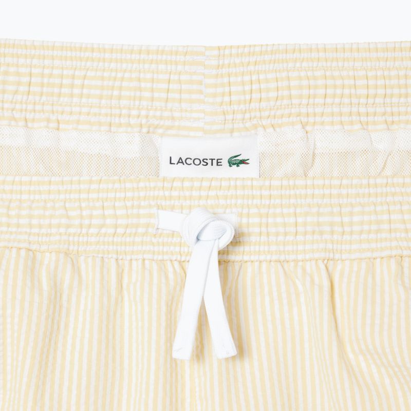 Men's Lacoste swim shorts MH9089 white/yellow 2
