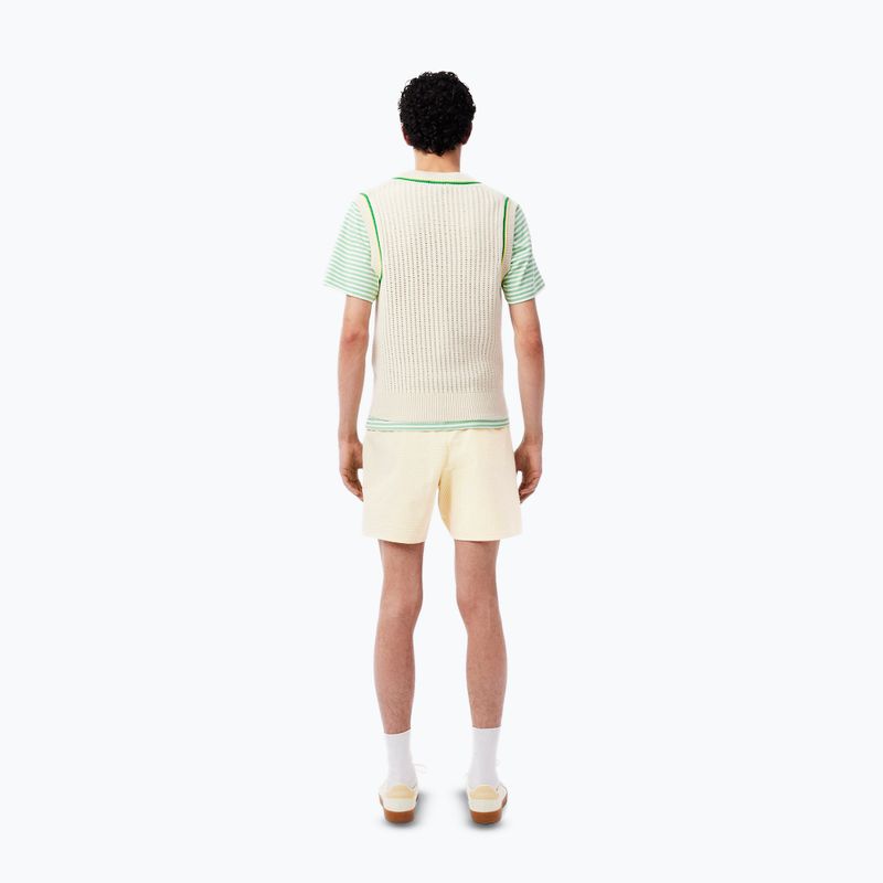 Men's Lacoste swim shorts MH9089 white/yellow 8