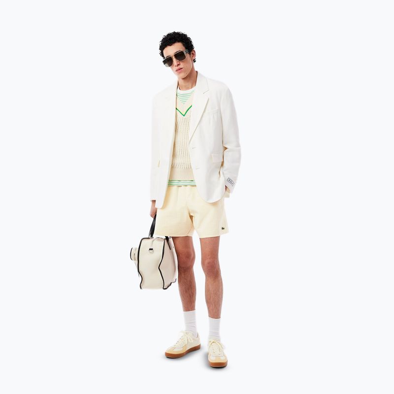 Men's Lacoste swim shorts MH9089 white/yellow 9