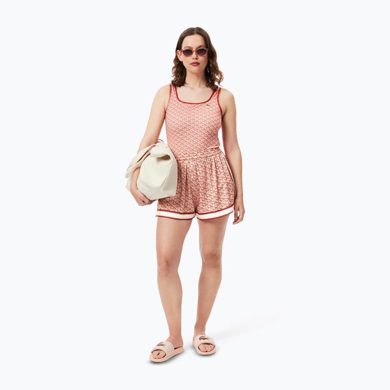 Lacoste women's swimsuit MF9608 iberis/latte 8