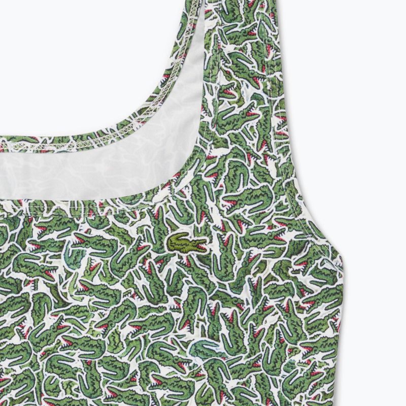 Lacoste women's swimsuit MF9608 green/flour 3