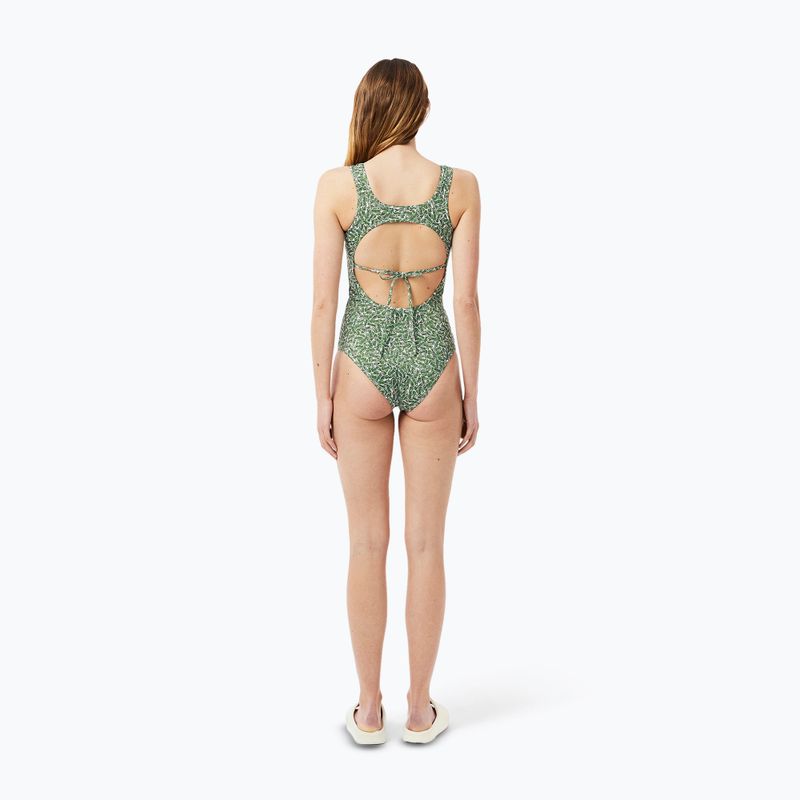 Lacoste women's swimsuit MF9608 green/flour 5