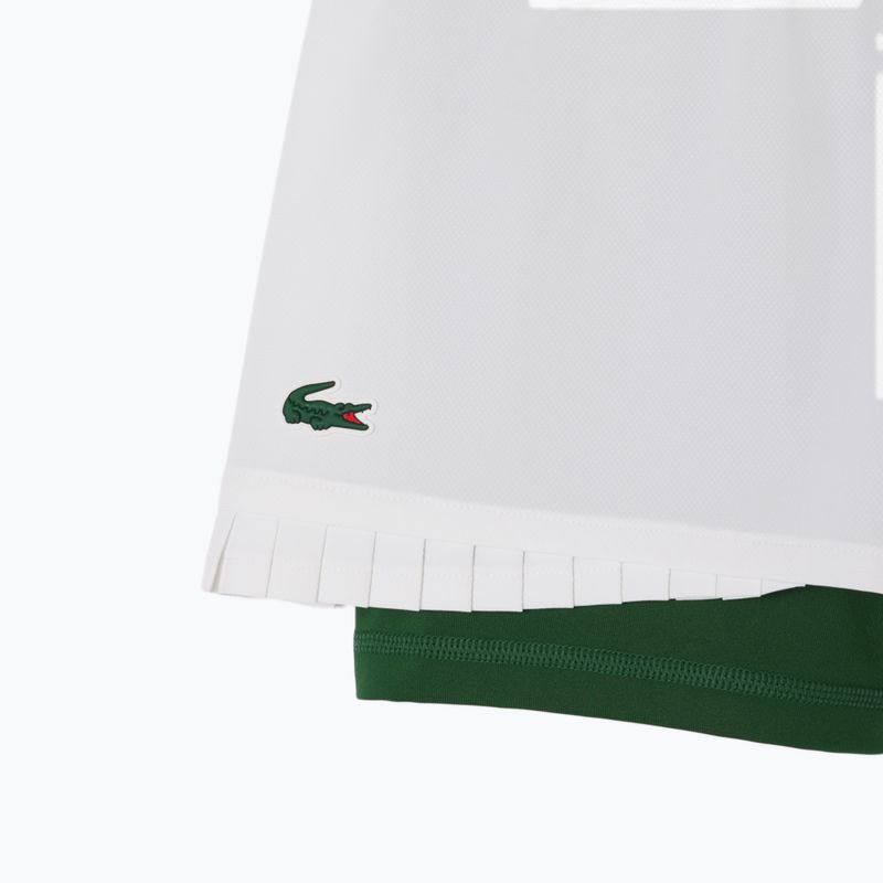 Lacoste women's tennis shorts GF8598 white/green 2