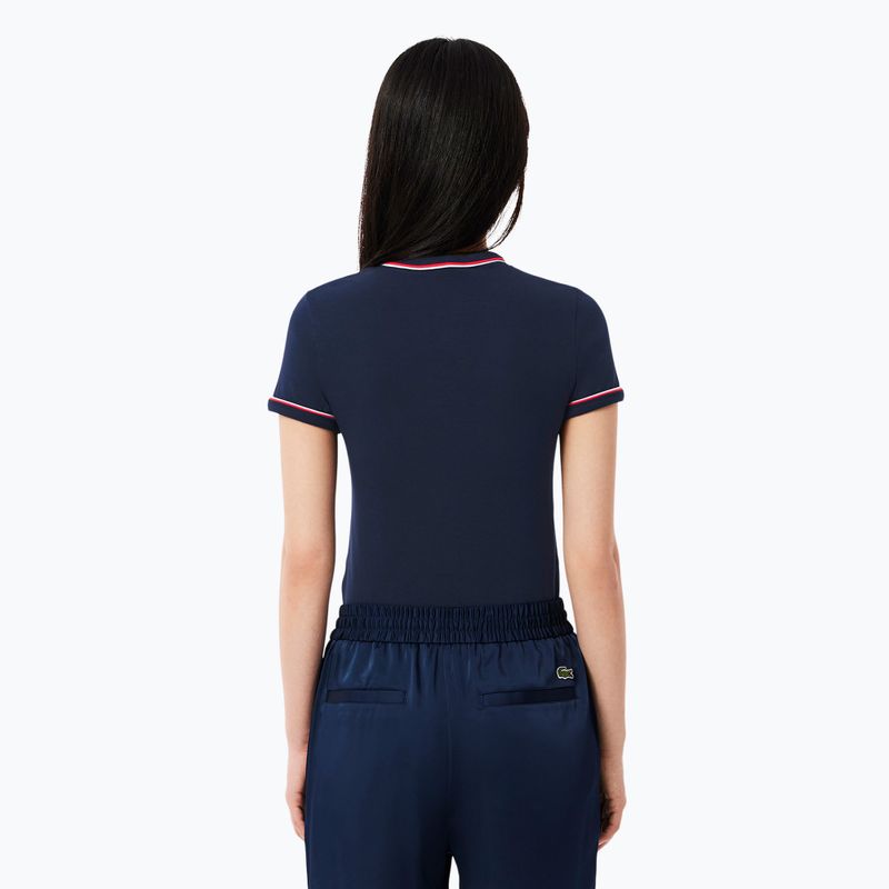 Women's T-shirt Lacoste TF0347 navy blue/rill/grenadine 2
