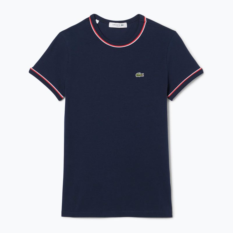 Women's T-shirt Lacoste TF0347 navy blue/rill/grenadine 4
