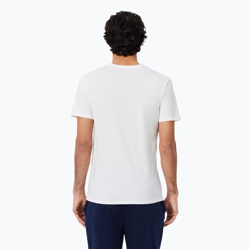 Men's T-shirt Lacoste TH9007 3-pak white/silver chine/black 2