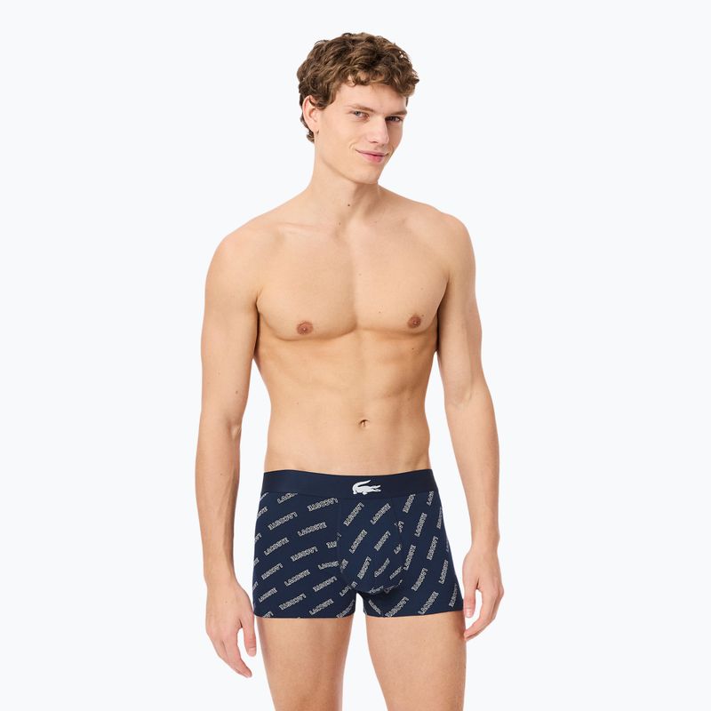 Men's boxer briefs Lacoste 5H1288 3-pack navy blue/white/silver ch 2