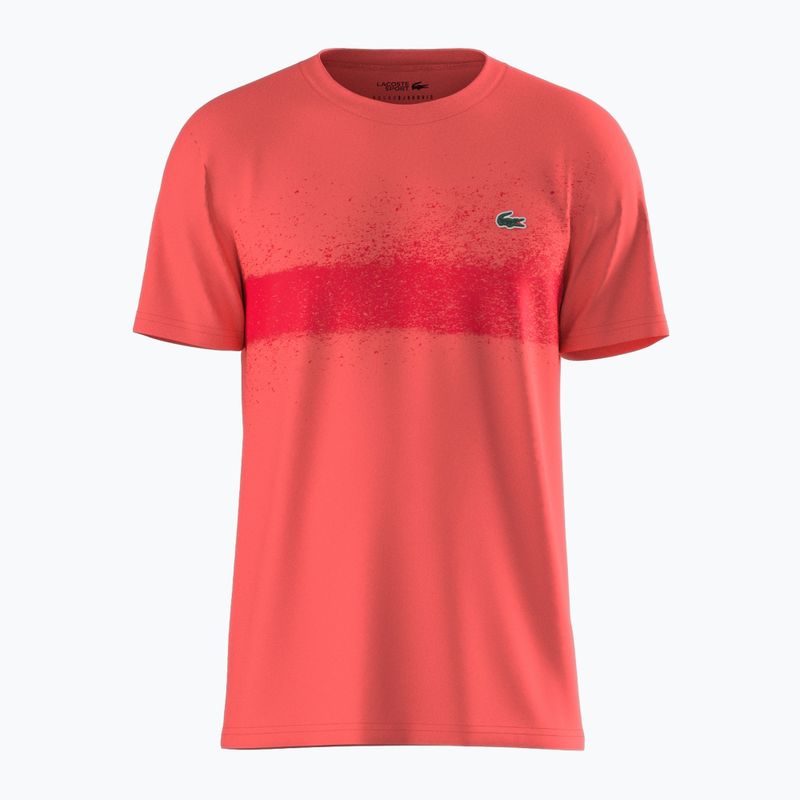 Men's tennis shirt Lacoste TH8986 mango tree red/grenadine