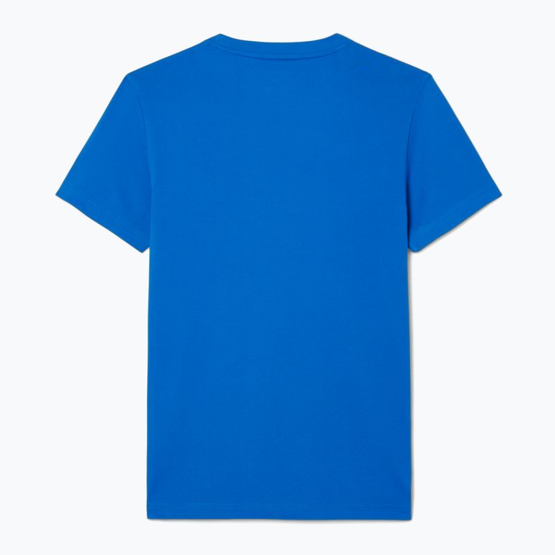 Men's tennis shirt Lacoste TH1044 gipsy white/navy blue 5