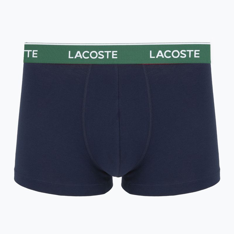 Men's boxers Lacoste 5H12997 3 pairs navy blue/green/red/navy blue 2