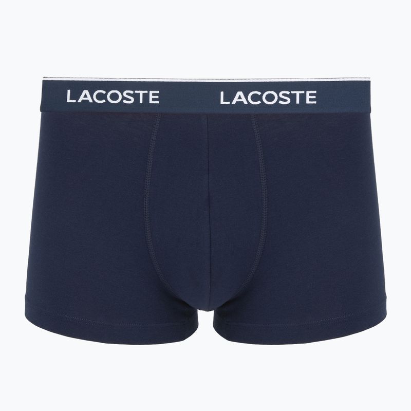 Men's boxers Lacoste 5H12997 3 pairs navy blue/green/red/navy blue 3