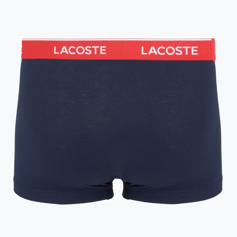 Men's boxers Lacoste 5H12997 3 pairs navy blue/green/red/navy blue 5