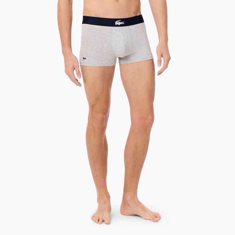 Men's boxer briefs Lacoste 5H1291 3-pack navy blue/white/silver ch 4