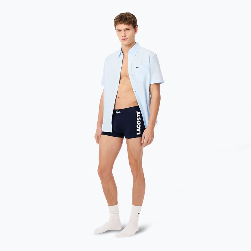 Men's boxer briefs Lacoste 5H1291 3-pack navy blue/white/silver ch 6