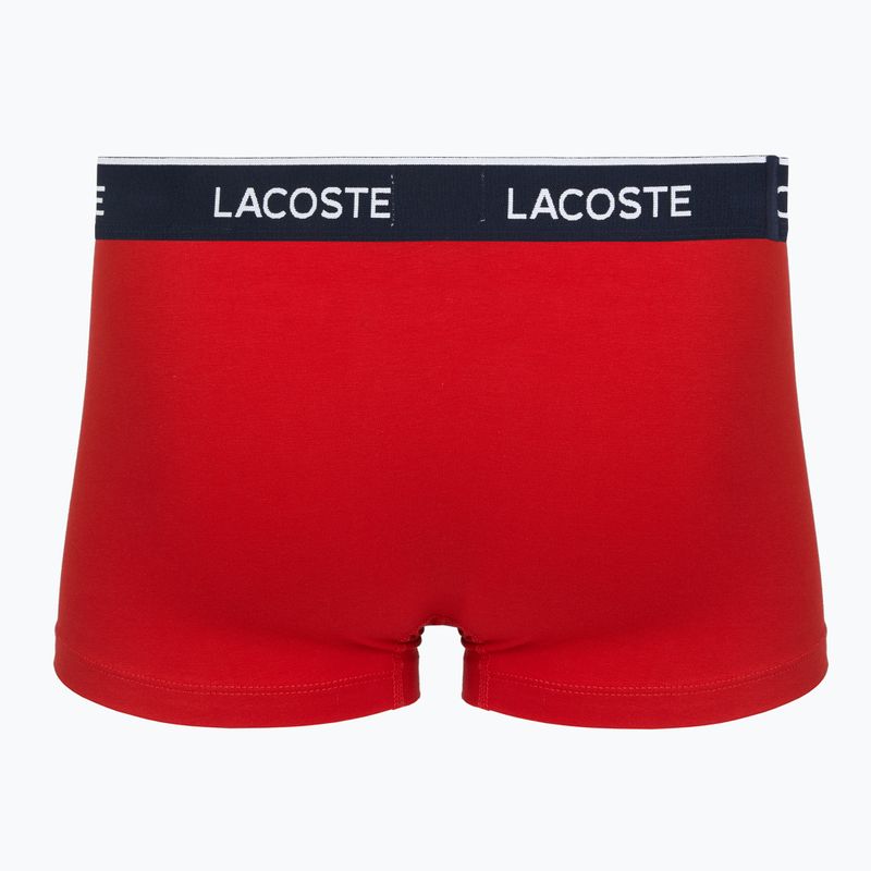 Men's boxers Lacoste 5H1300 3 pairs navy blue/red/methylene 5