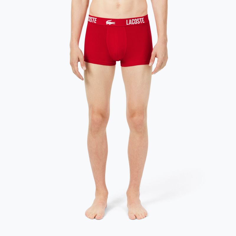 Men's boxers Lacoste 5H2393 3 pack black/red/white 3
