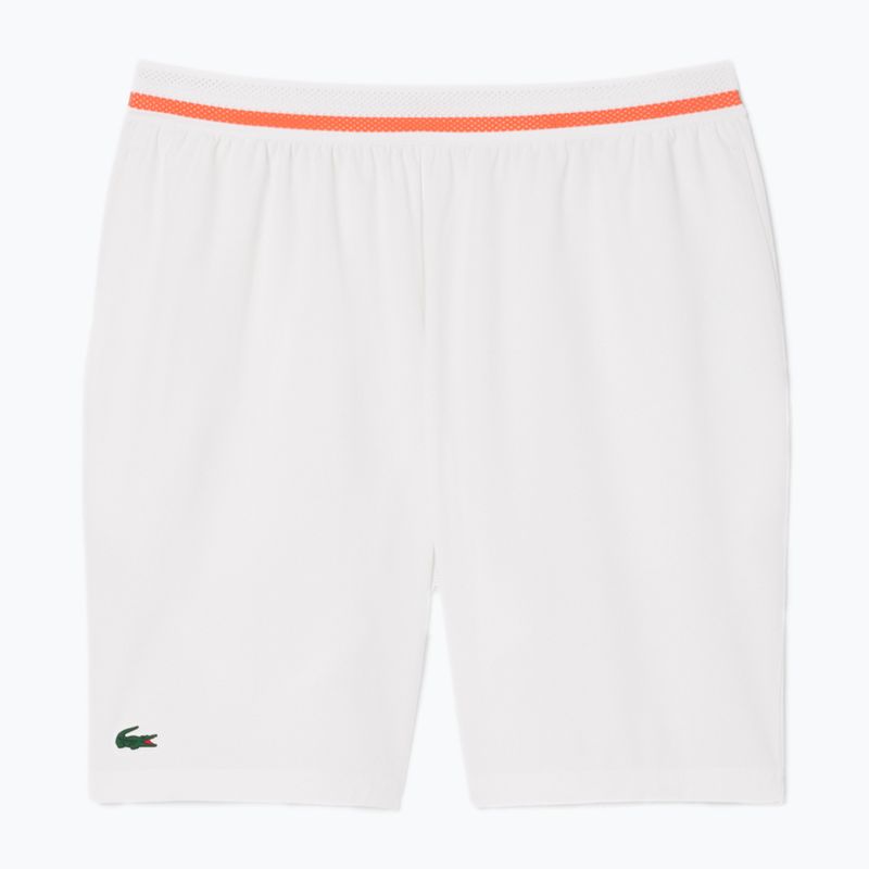 Lacoste men's tennis shorts GH7413 white/mango tree red 3
