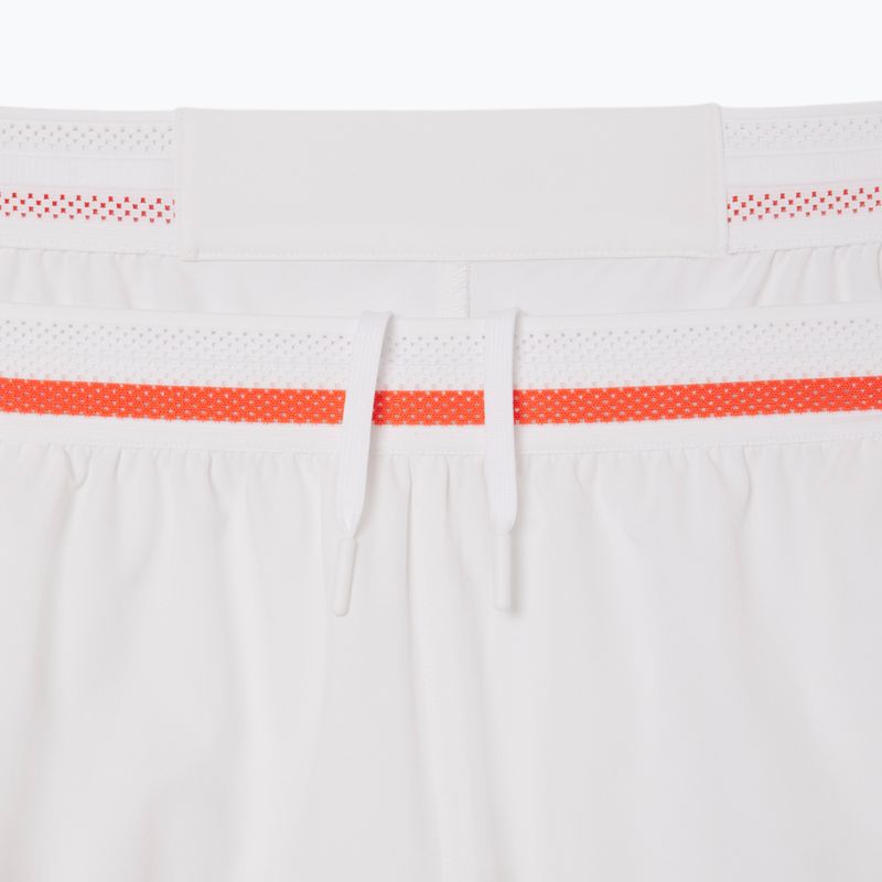 Lacoste men's tennis shorts GH7413 white/mango tree red 5