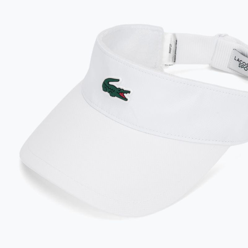 Men's tennis visor Lacoste RK8727 white 3