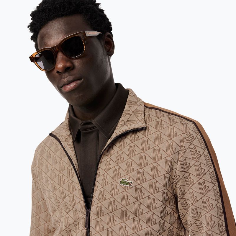 Lacoste men's SH1368 croissant/cookie-port sweatshirt 0 3