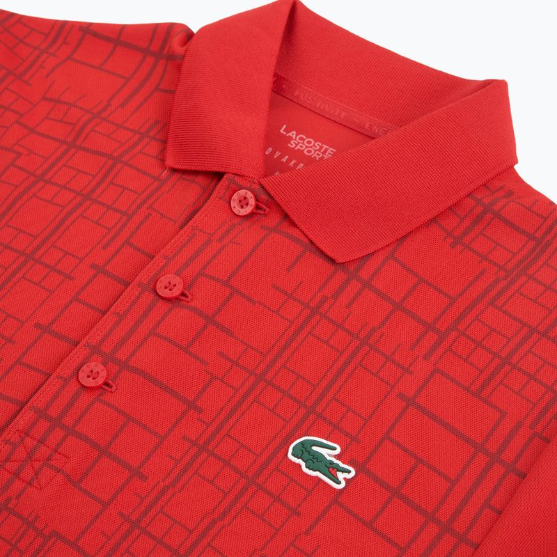 Lacoste men's polo shirt DH4777 red 3