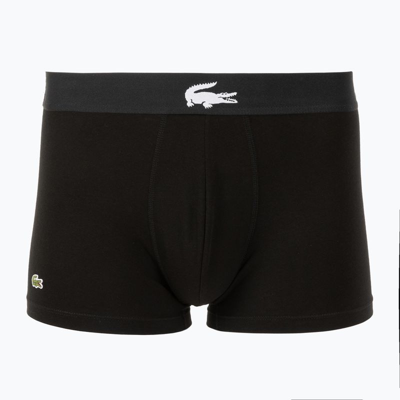 Men's boxers Lacoste 5H1291 3 pairs black/white/black/black 2