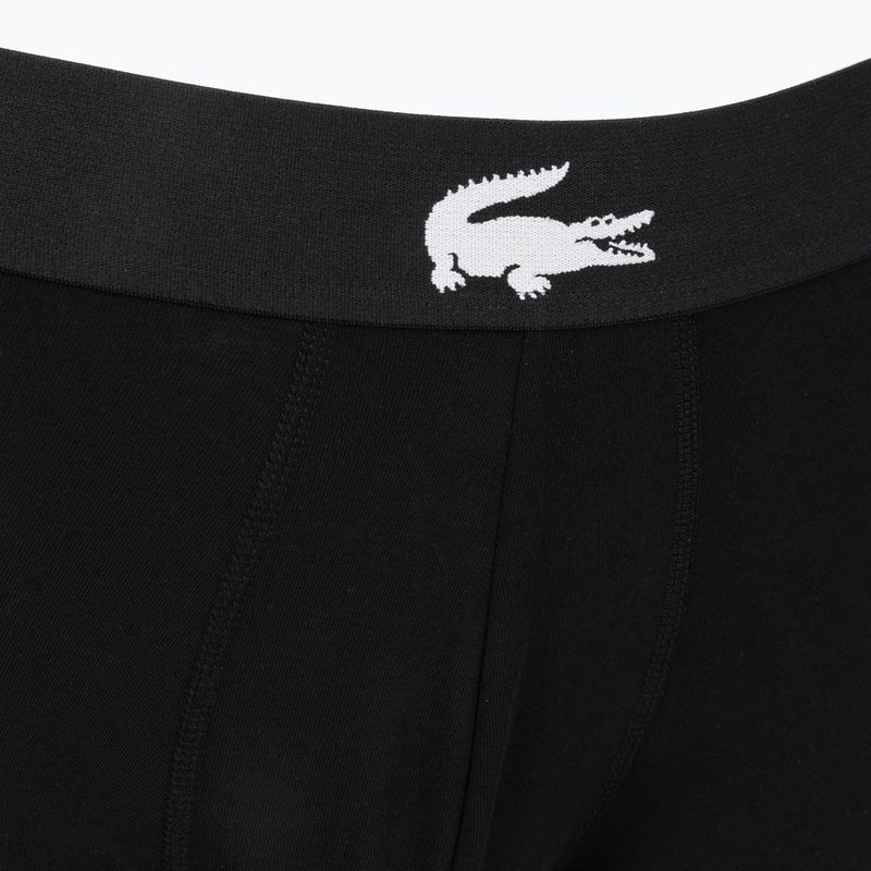 Men's boxers Lacoste 5H1291 3 pairs black/white/black/black 5