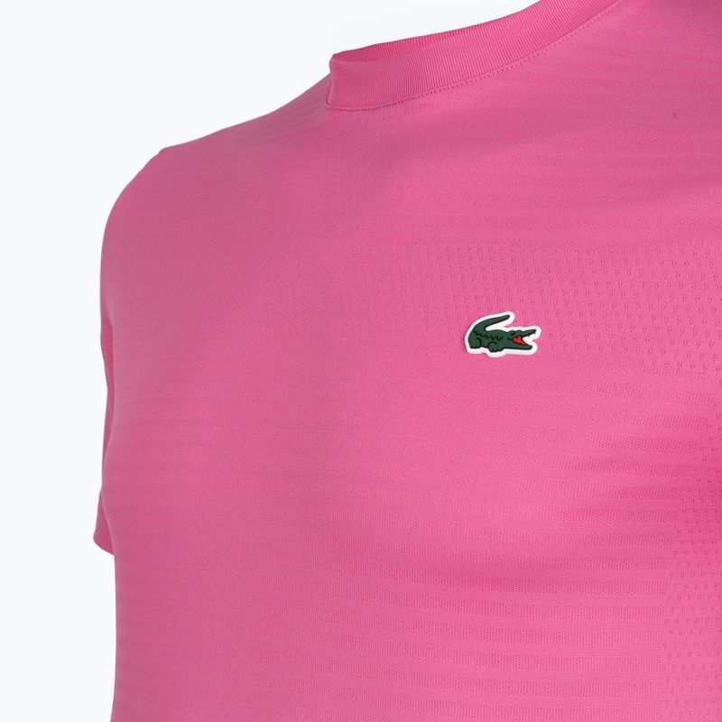 Men's tennis shirt Lacoste TH0004 fuchsia pink 3