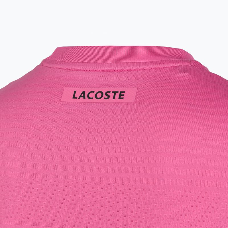 Men's tennis shirt Lacoste TH0004 fuchsia pink 4