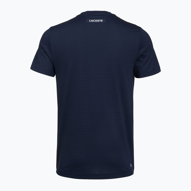 Men's tennis shirt Lacoste TH0004 navy blue 2
